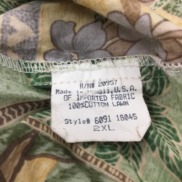 EUC RARE Tori Richard Honolulu Cotton Lawn Ruffled Hem Father Damien Dress 2XL - Picture 13 of 14